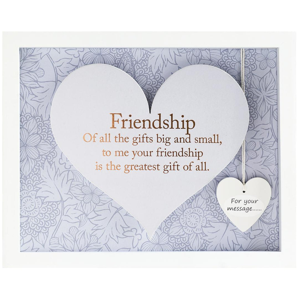 Sentiment Heart Frame - Friendship - Beales department store