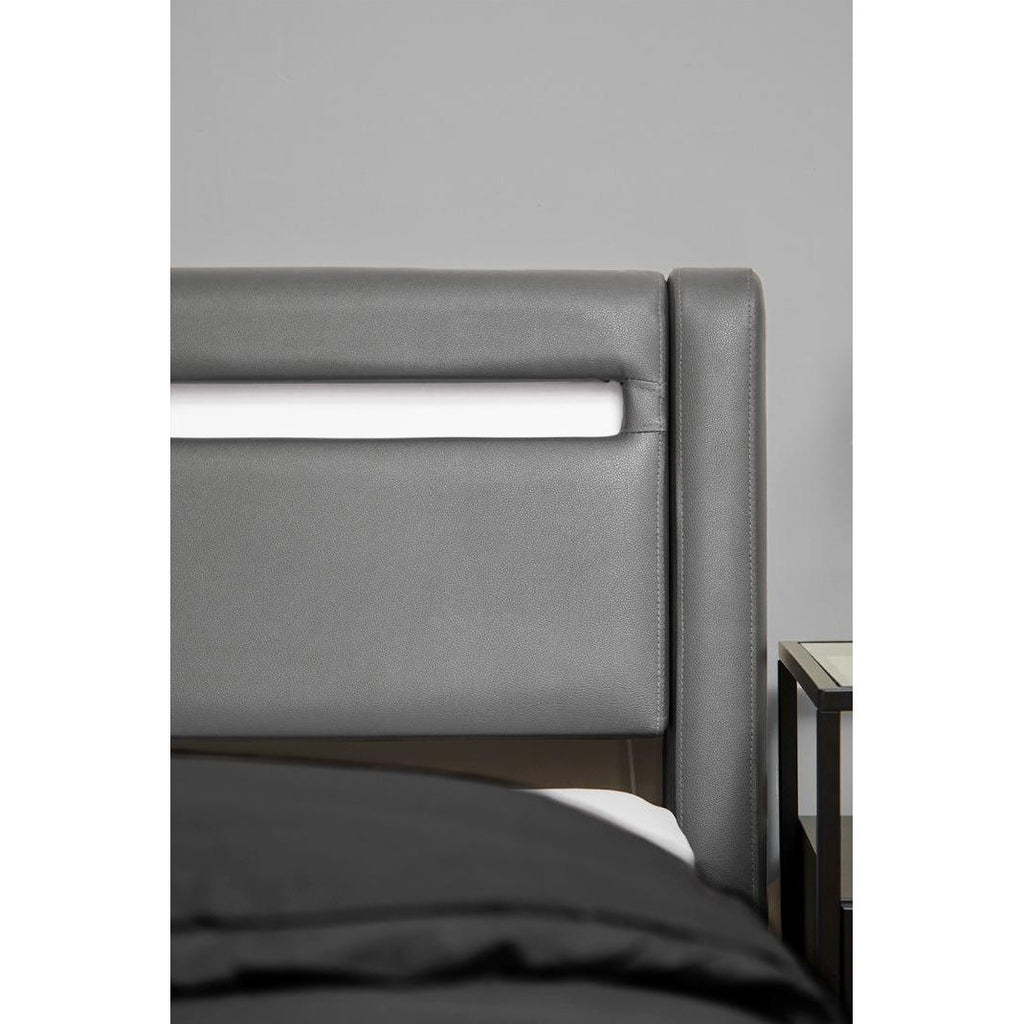 Seville Grey LED Bed - Beales department store