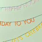 Triple Layer Birthday Slogan Bunting