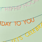 Triple Layer Birthday Slogan Bunting- 5 Inner Pack