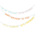 Triple Layer Birthday Slogan Bunting