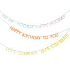 Triple Layer Birthday Slogan Bunting- 5 Inner Pack