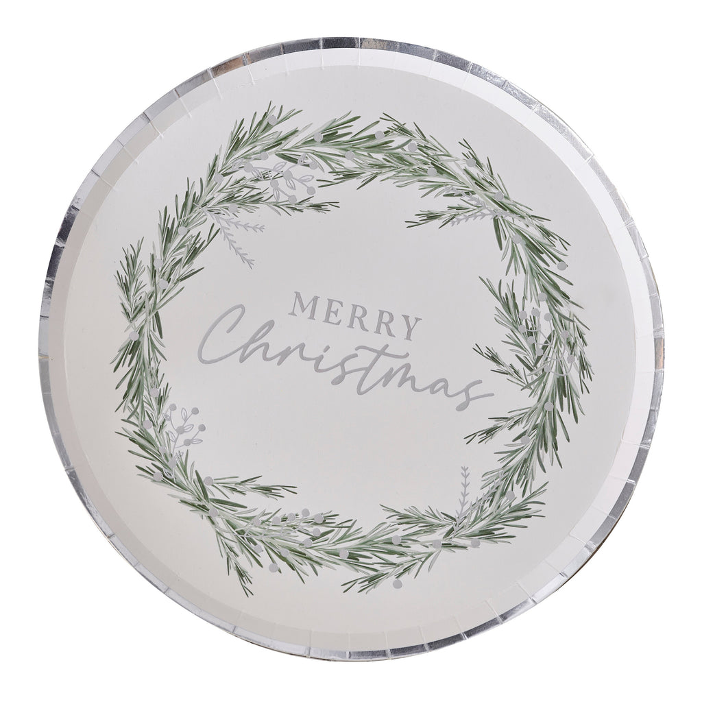 Merry Christmas Paper Plates