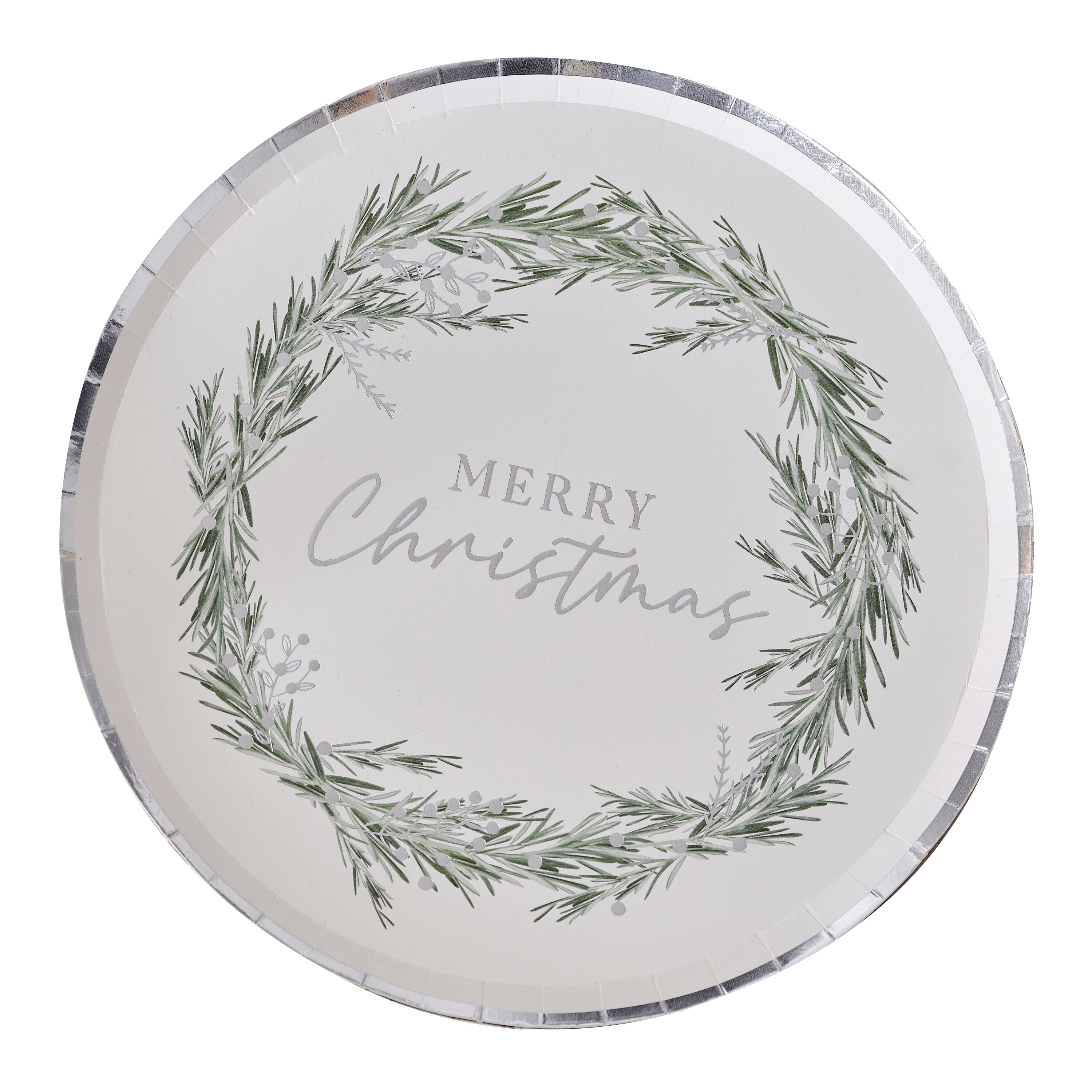 Merry Christmas Paper Plates