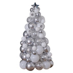 Silver, Chrome & Confetti Balloon Christmas Tree- 5 Inner Pack