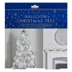 Silver, Chrome & Confetti Balloon Christmas Tree- 5 Inner Pack