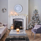 Silver, Chrome & Confetti Balloon Christmas Tree
