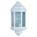 White Lantern Outdoor Wall Light