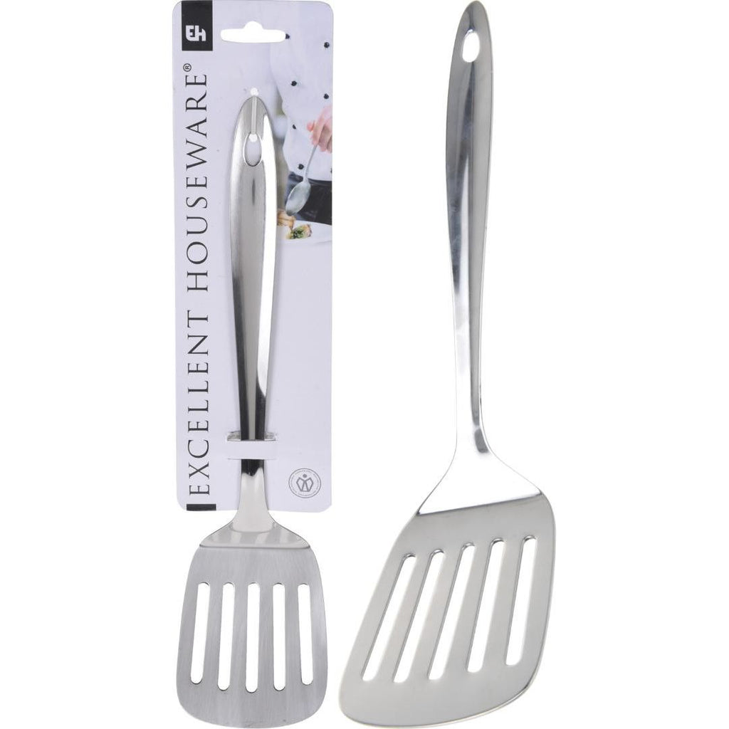 Slotted Turner Stainless Steel 32cm - Beales department store