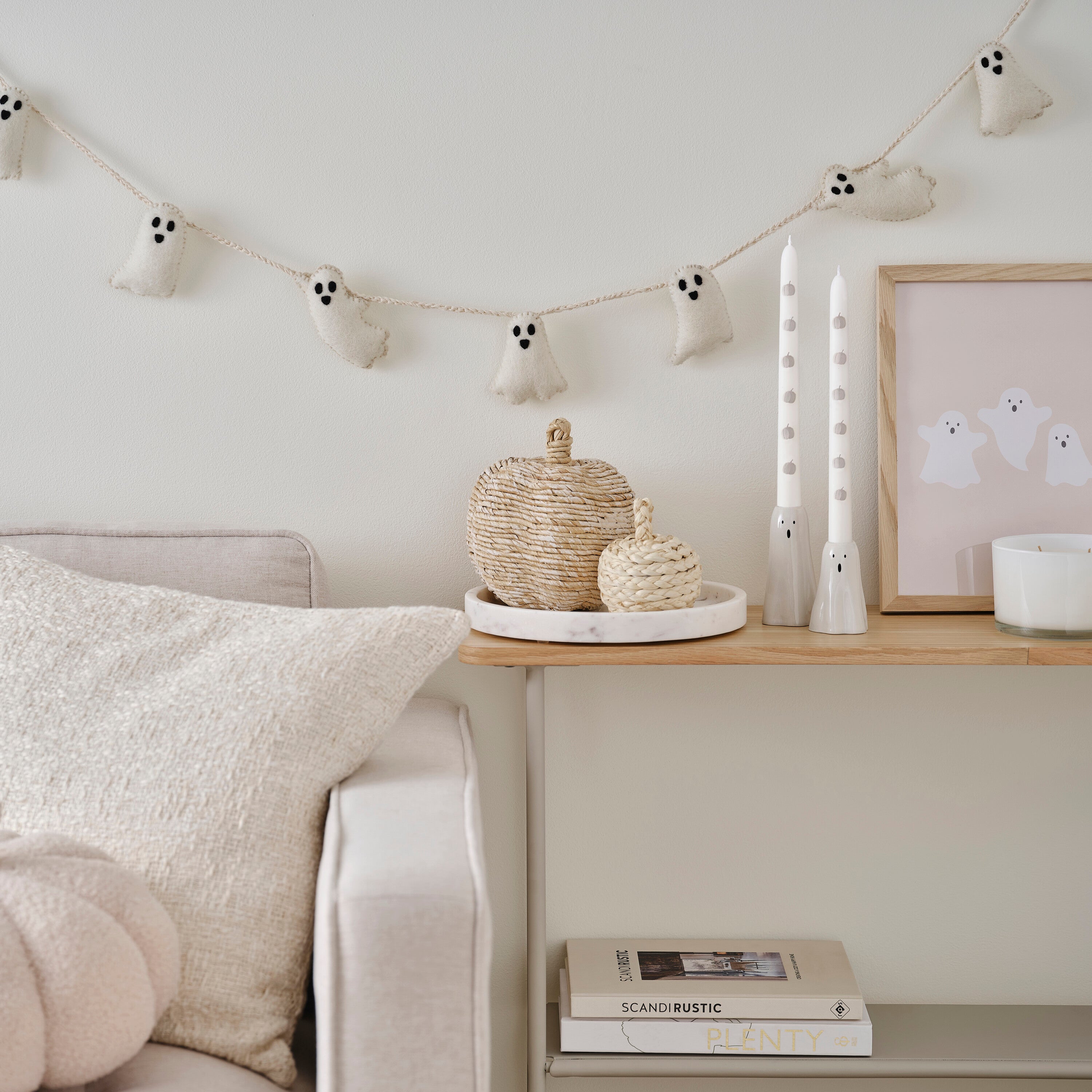 Felt Ghost Halloween Bunting