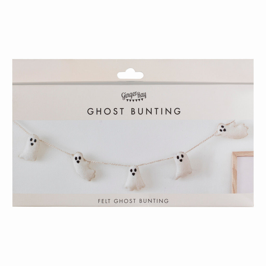 Felt Ghost Halloween Bunting- 5 Inner Pack