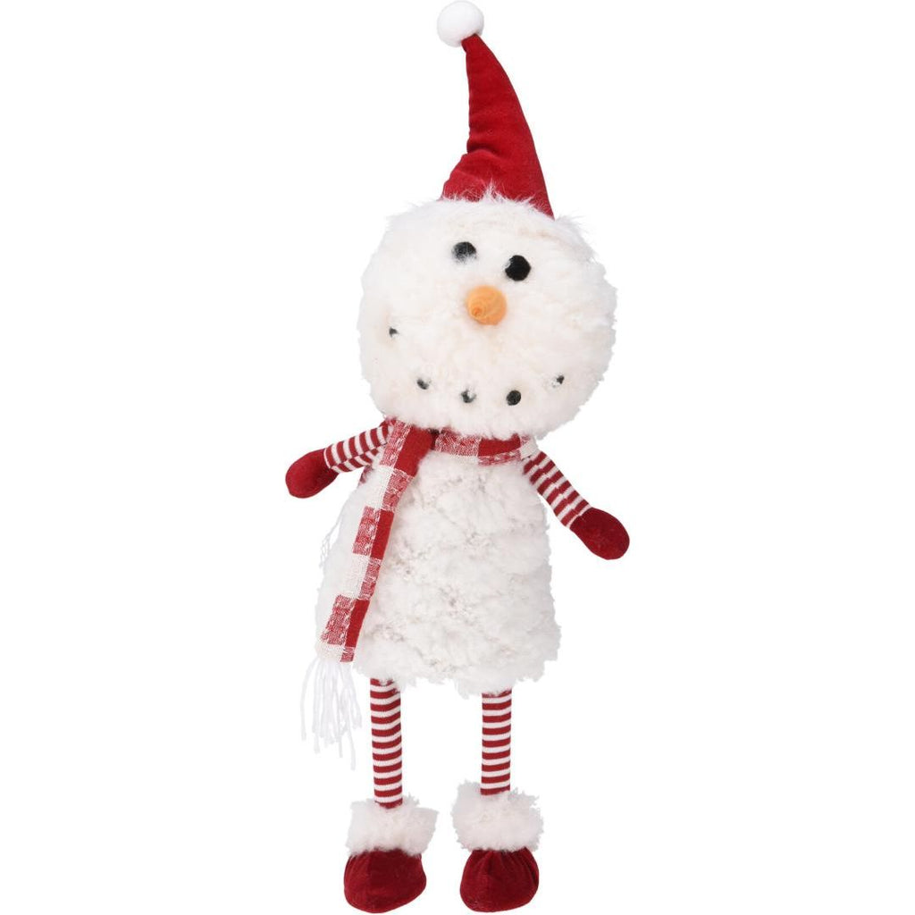 Snowman With Hat 72cm Red Hat - Beales department store