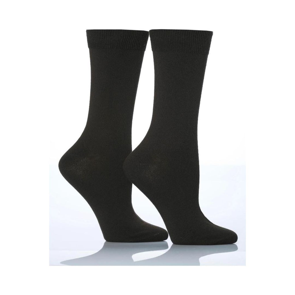 Sockshop Ladies 2pr Sockshop Plain Bamboo Socks - Black - Beales department store