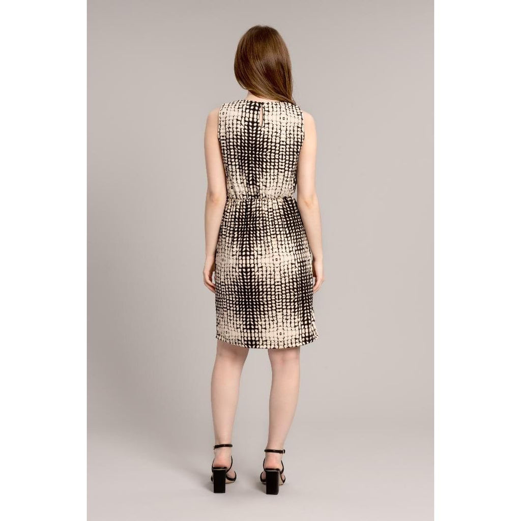 Solo Gather Dress - Black - Beales department store