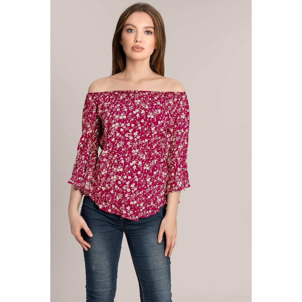 Solo Layered Top - Raspberry - Beales department store