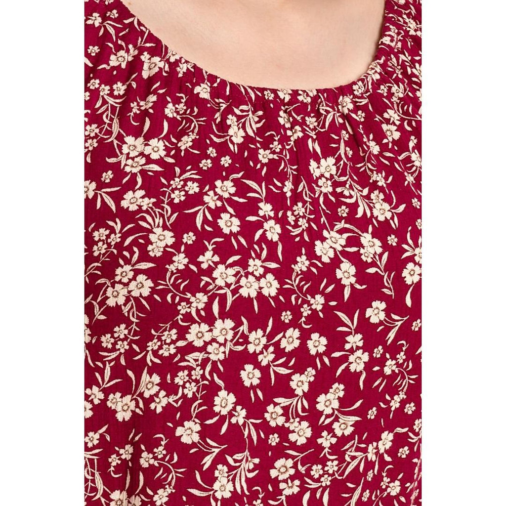 Solo Layered Top - Raspberry - Beales department store