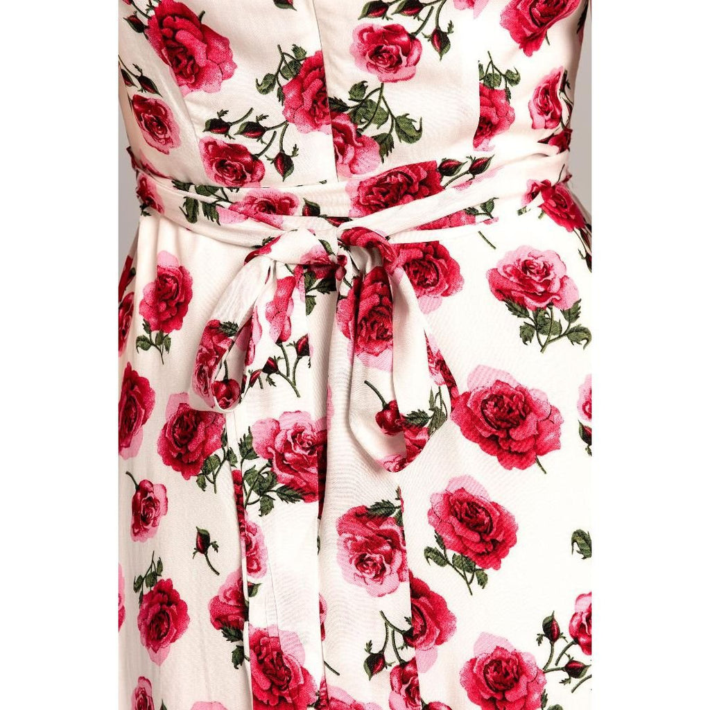 Solo Layla Floral Dress - Pink - Beales department store