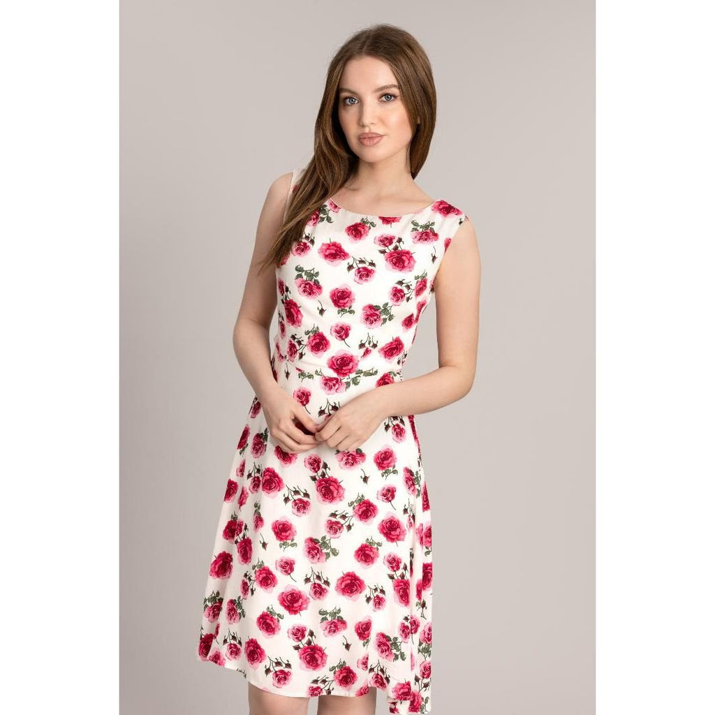 Solo Layla Floral Dress - Pink - Beales department store