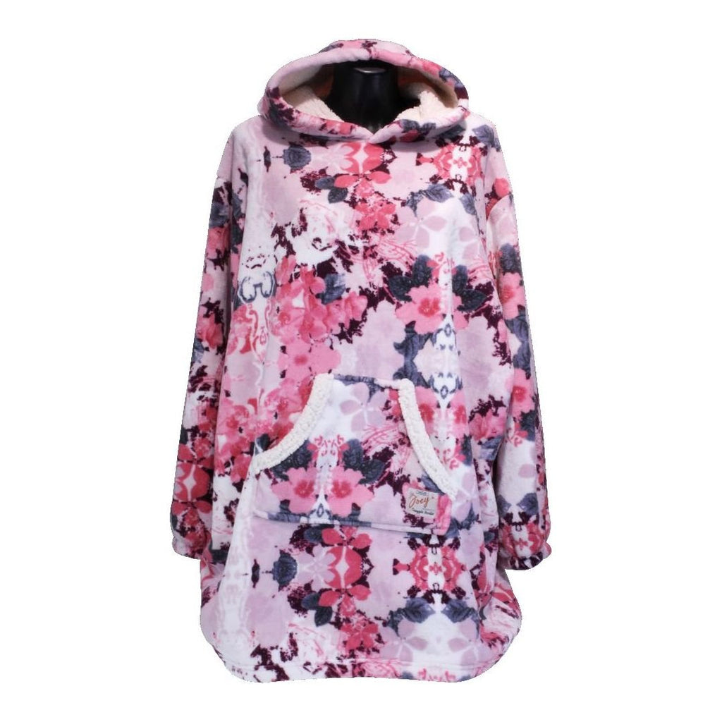 Something Special Gifts Ladies Joey Oversize Hoodie - Floral - Beales department store