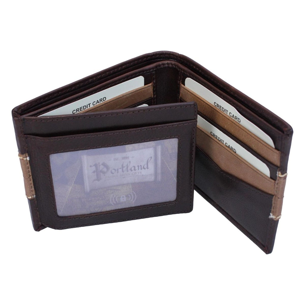 Something Special Gifts Leather Billfold Wallet - Brown - Beales department store