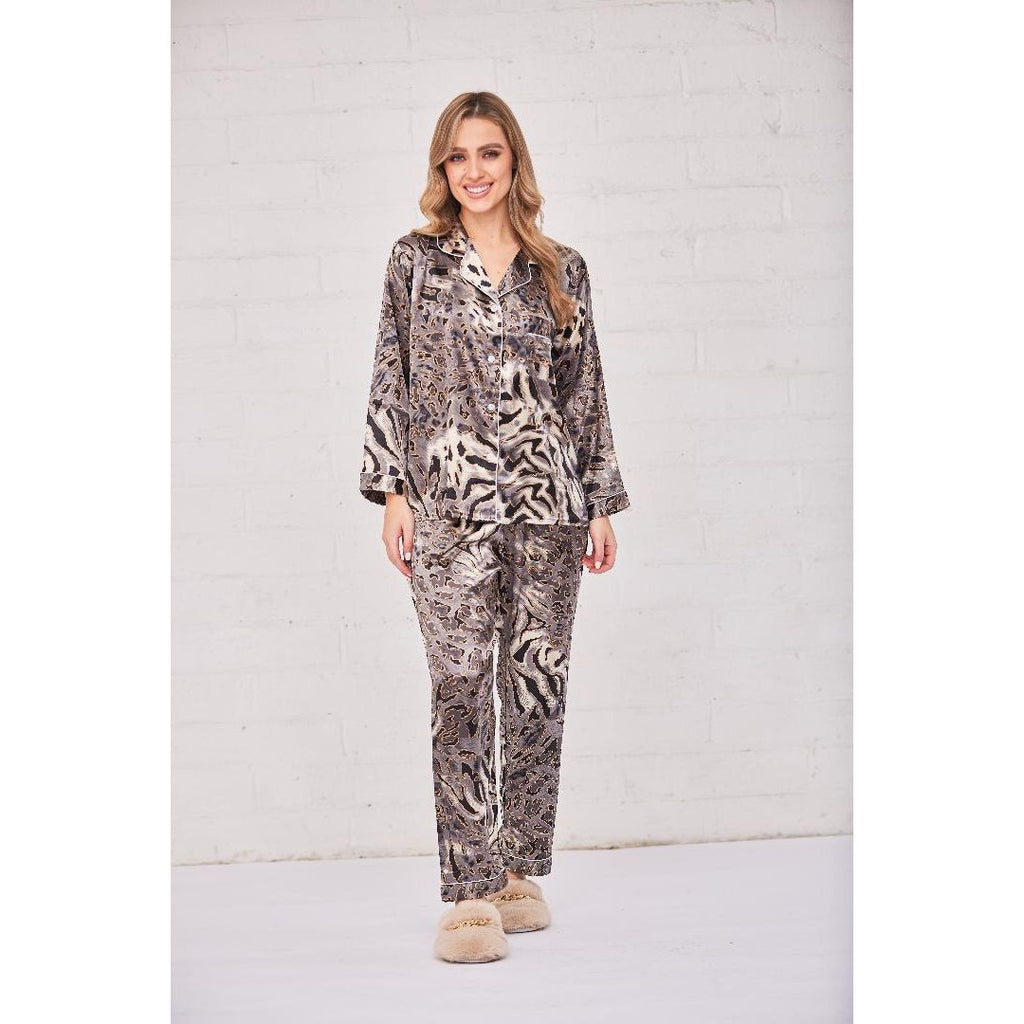 Something Special Gifts Luxury Satin Pyjamas - Animal - Beales department store