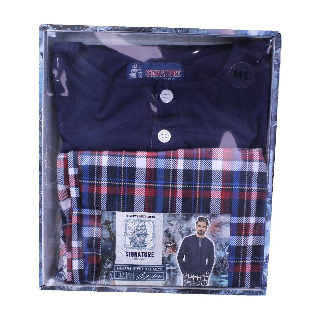 Something Special Gifts Mens Luxury Longewear Set - Navy - Beales department store