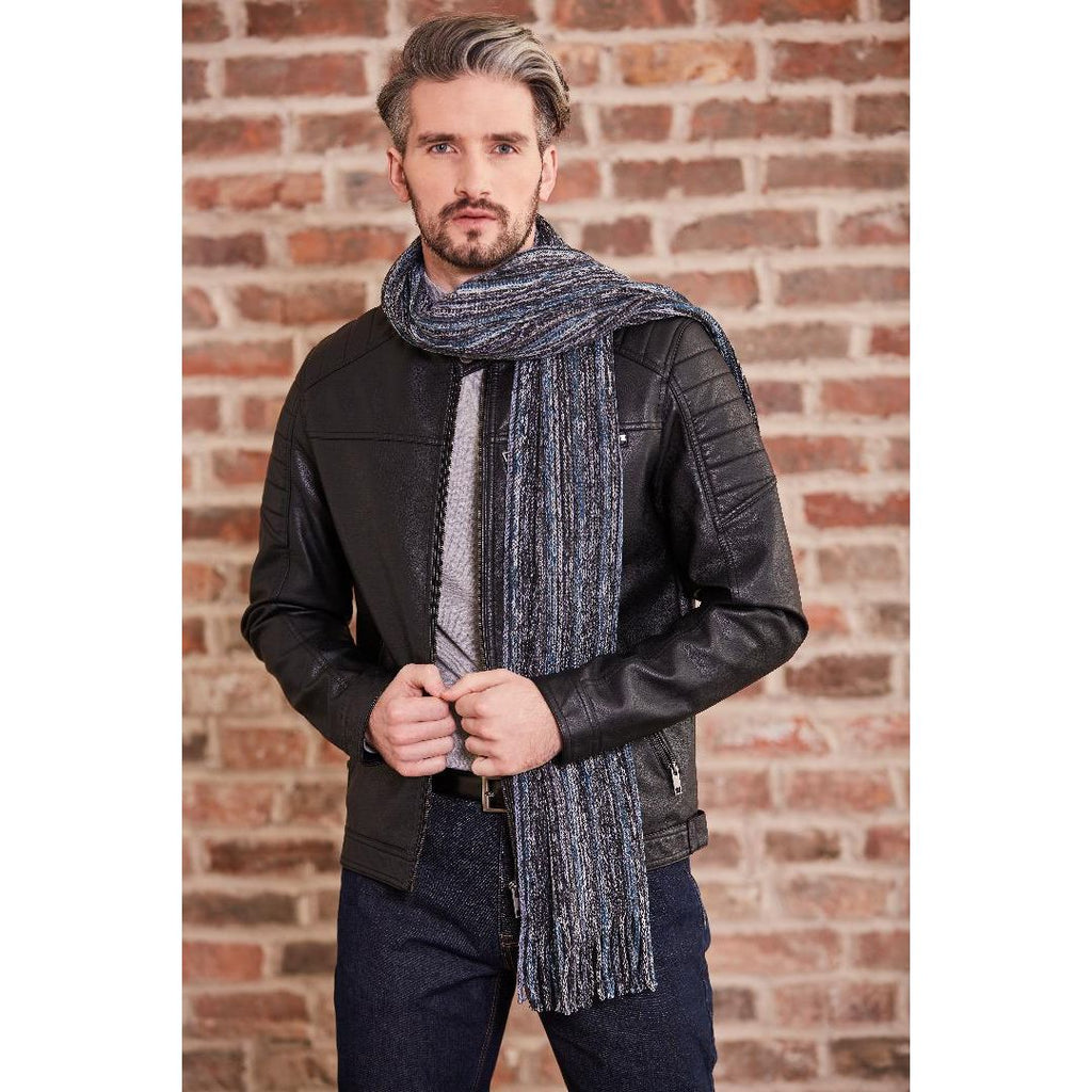 Something Special Gifts Mens Luxury Scarf - Blue - Beales department store