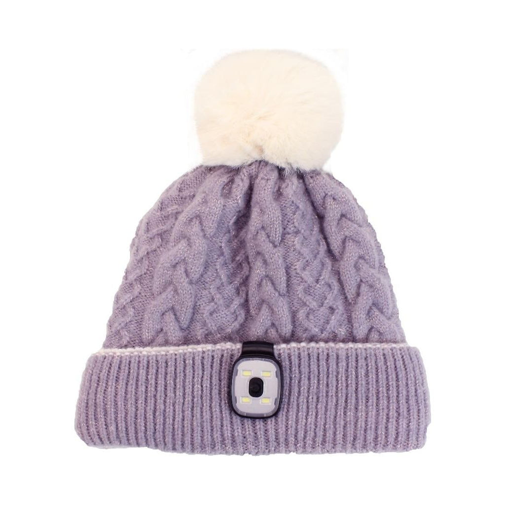 Something Special Gifts Reversible Hat With Removeable Led Torch - Lavender - Beales department store