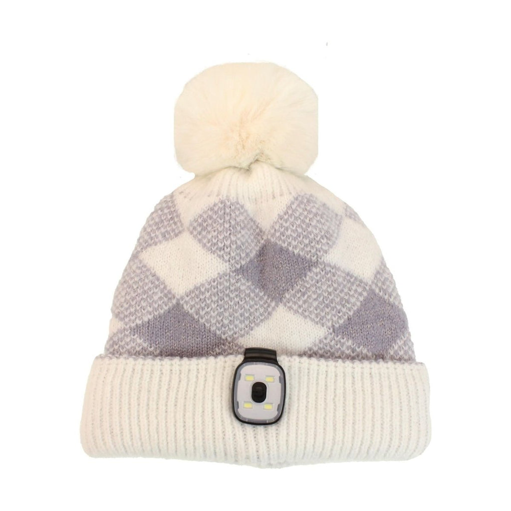 Something Special Gifts Reversible Hat With Removeable Led Torch - Lavender - Beales department store