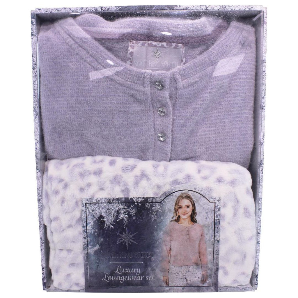 Something Special Gifts Snug & Toastie Lougewear Set - Mauve - Beales department store