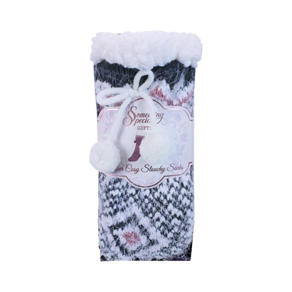 Something Special Gifts Super Cosy Slouchy Socks - Grey - Beales department store