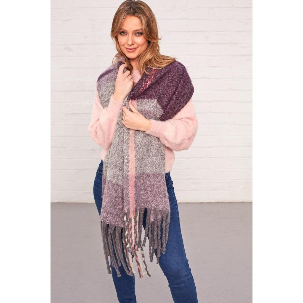 Something Special Gifts Supersoft Oversize Scarf - Purple - Beales department store