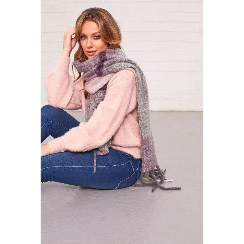 Something Special Gifts Supersoft Oversize Scarf - Purple - Beales department store