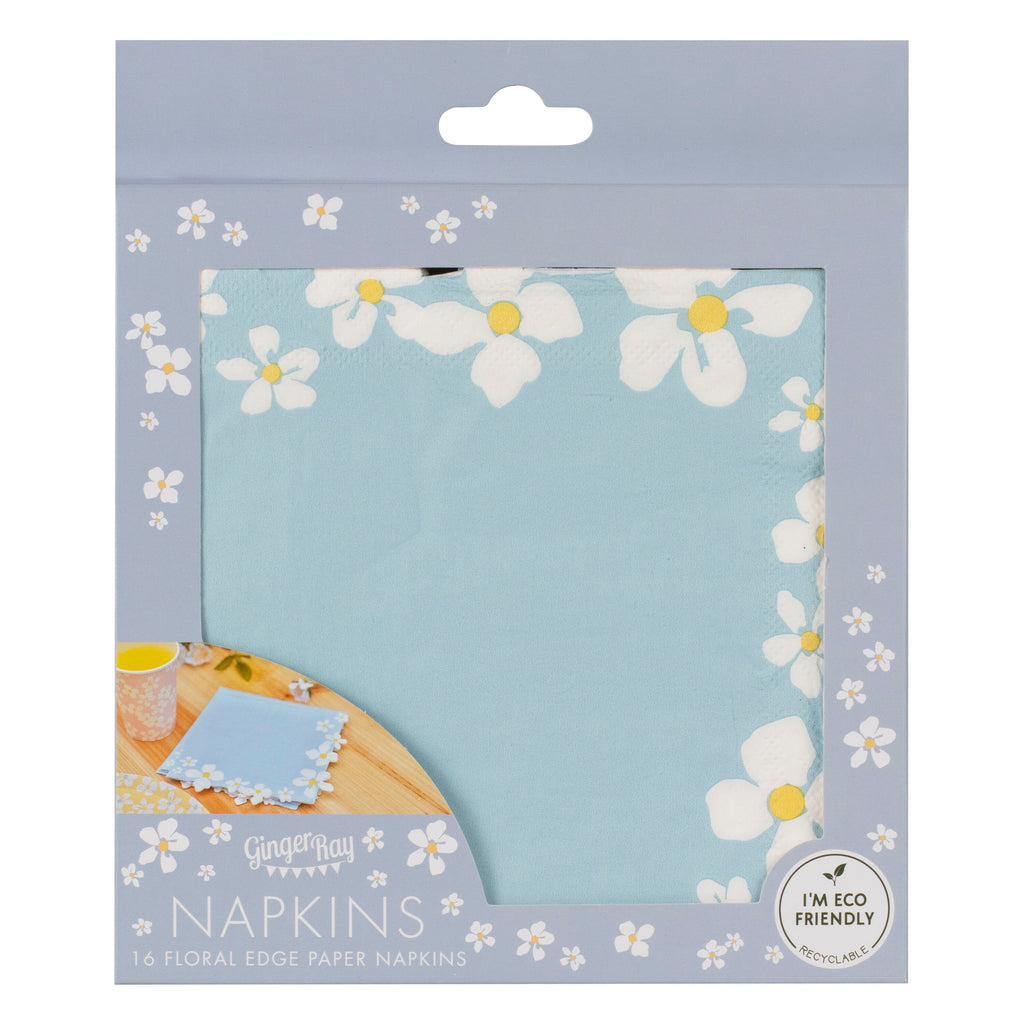 Flower Edge Floral Napkins
