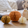 Halloween Paper Honeycomb Pumpkins- 5 Inner Pack