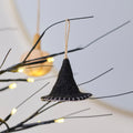 Felt Witches Hat Halloween Tree Decoration- 5 Inner Pack