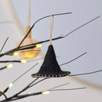 Felt Witches Hat Halloween Tree Decoration- 5 Inner Pack