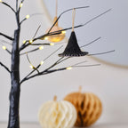 Felt Witches Hat Halloween Tree Decoration- 5 Inner Pack
