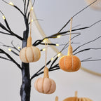 Black Light Up Halloween Tree & Felt Halloween Tree Decorations