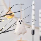 Black Light Up Halloween Tree & Felt Halloween Tree Decorations