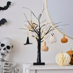 Black Light Up Halloween Tree & Felt Halloween Tree Decorations