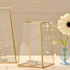 Gold Rimmed Glass Lanterns- 1 Inner Pack