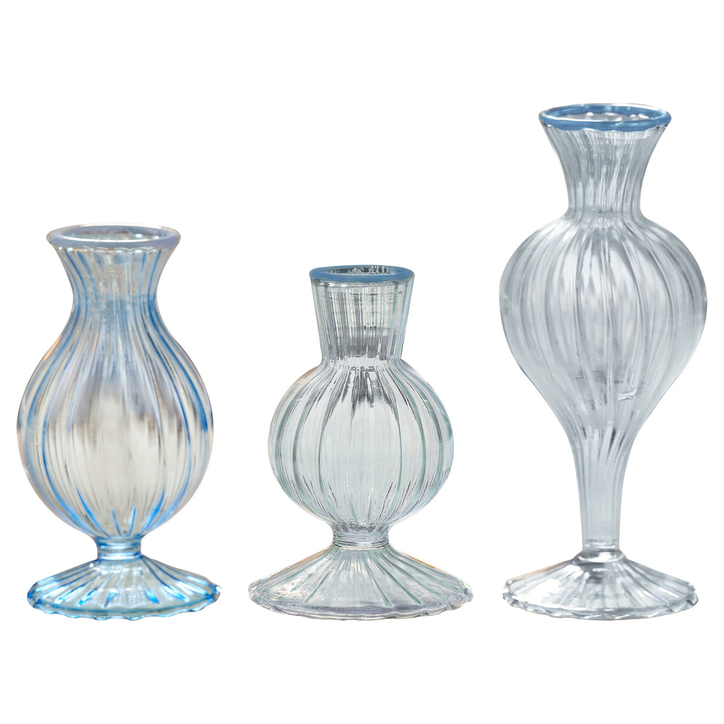 Blue Glass Bud Vases- 1 Inner Pack