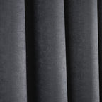 Strata Charcoal Grey Dim Out Eyelet Curtains