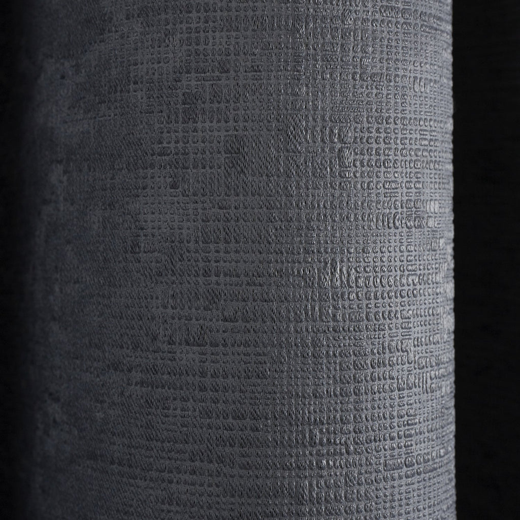 Strata Charcoal Grey Dim Out Eyelet Curtains