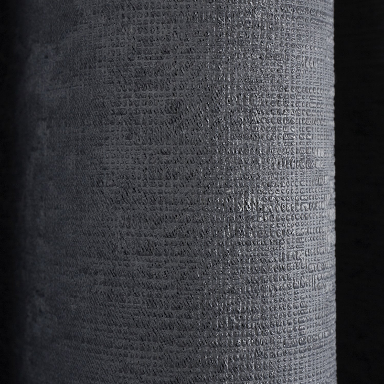 Strata Charcoal Grey Dim Out Eyelet Curtains