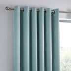 Strata Duck Egg Dim Out Eyelet Curtains