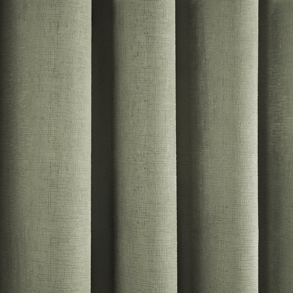 Strata Green Dim Out Eyelet Curtains