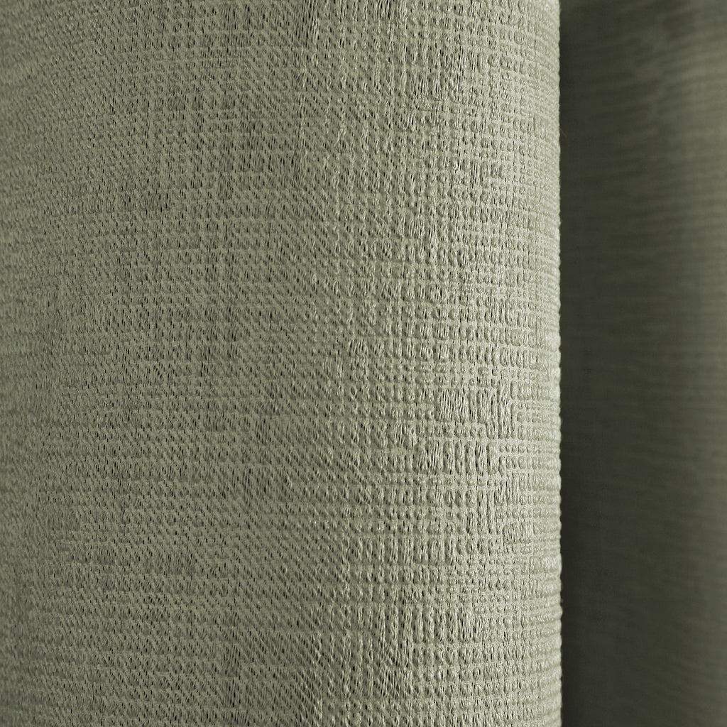 Strata Green Dim Out Eyelet Curtains