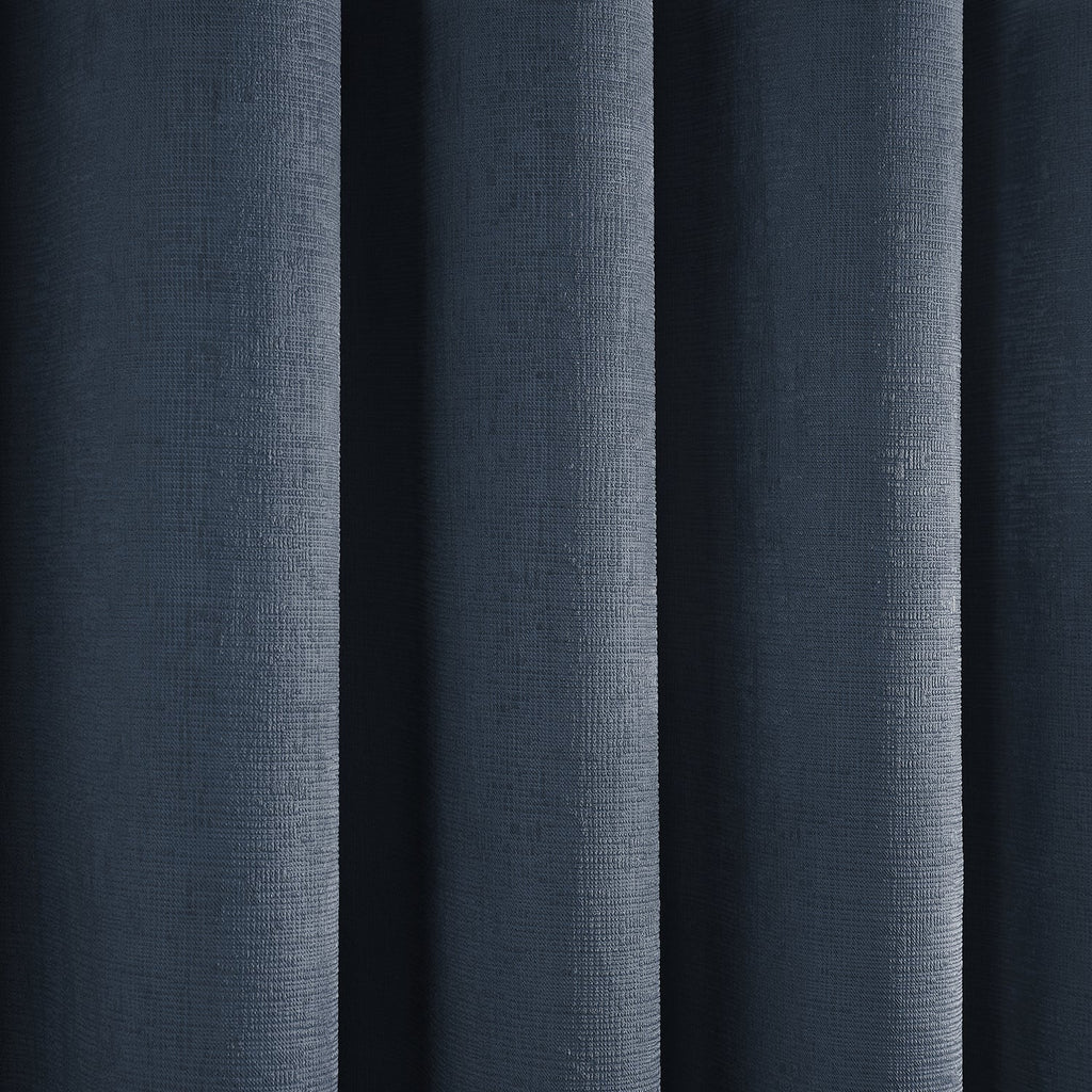 Strata Navy Dim Out Eyelet Curtains